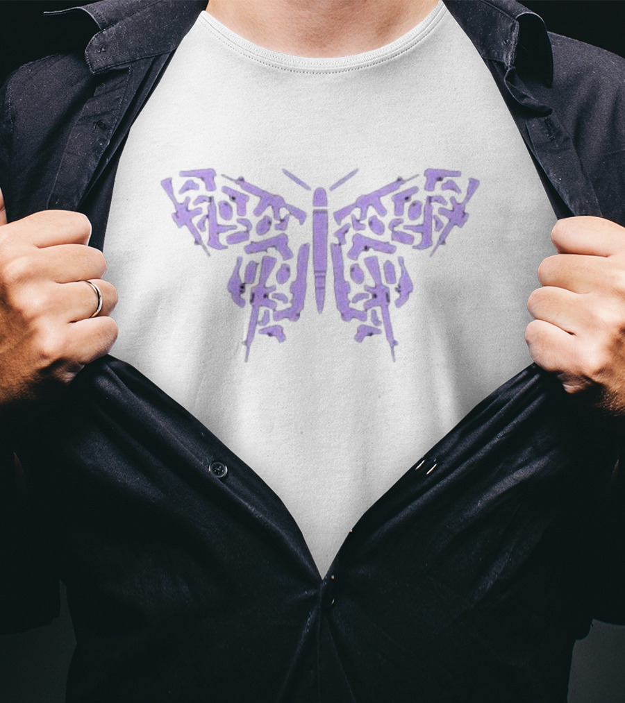 2a Butterfly Guns Wings T-Shirt