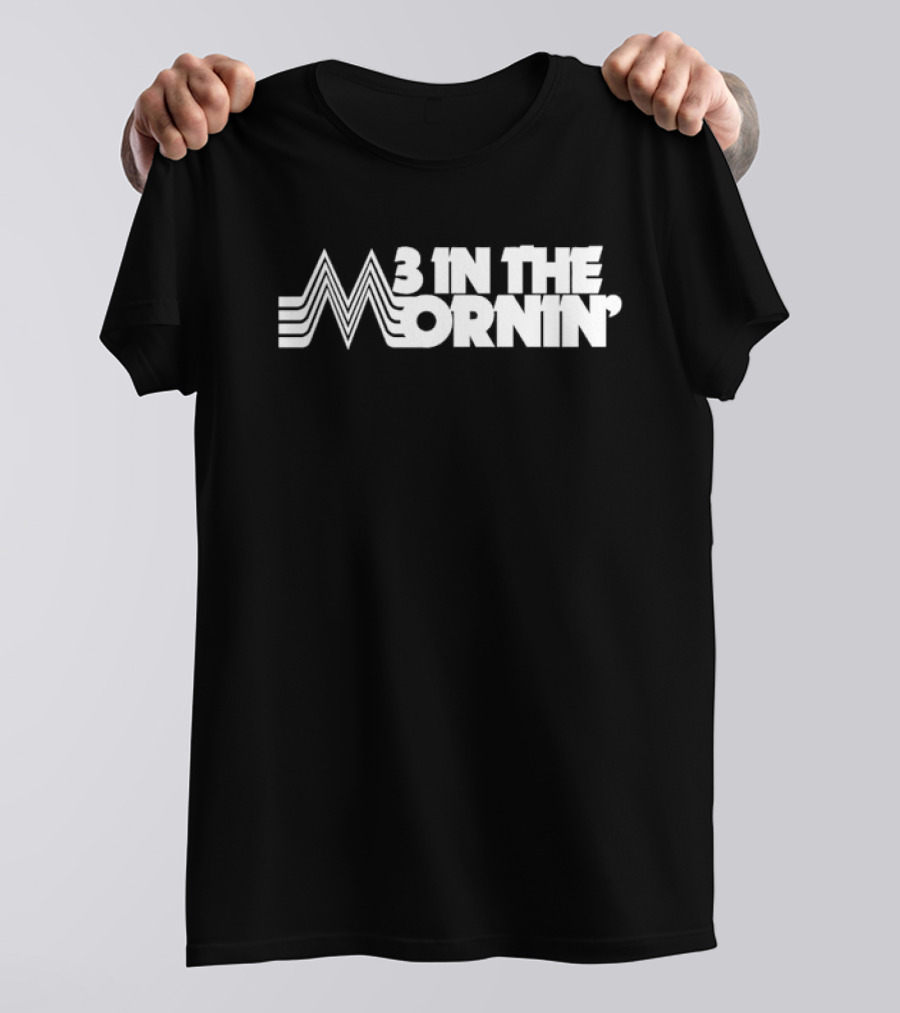 3 In The Mornin' Vintage 70s-Inspired Style Retro Lines T-Shirt