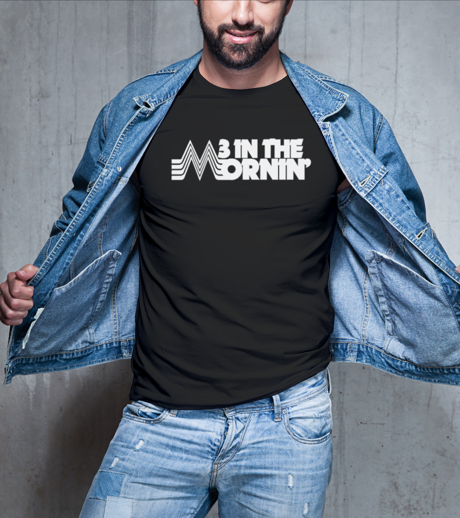 3 In The Mornin' Vintage 70s-Inspired Style Retro Lines T-Shirt