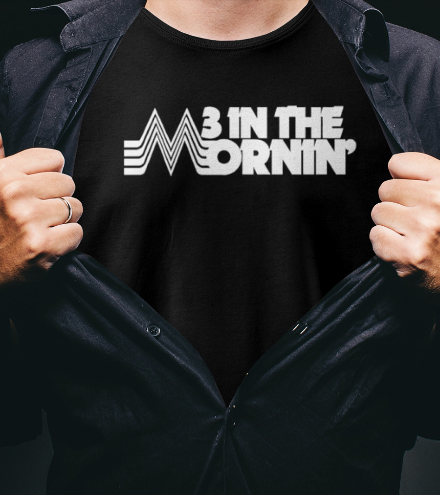 3 In The Mornin' Vintage 70s-Inspired Style Retro Lines T-Shirt