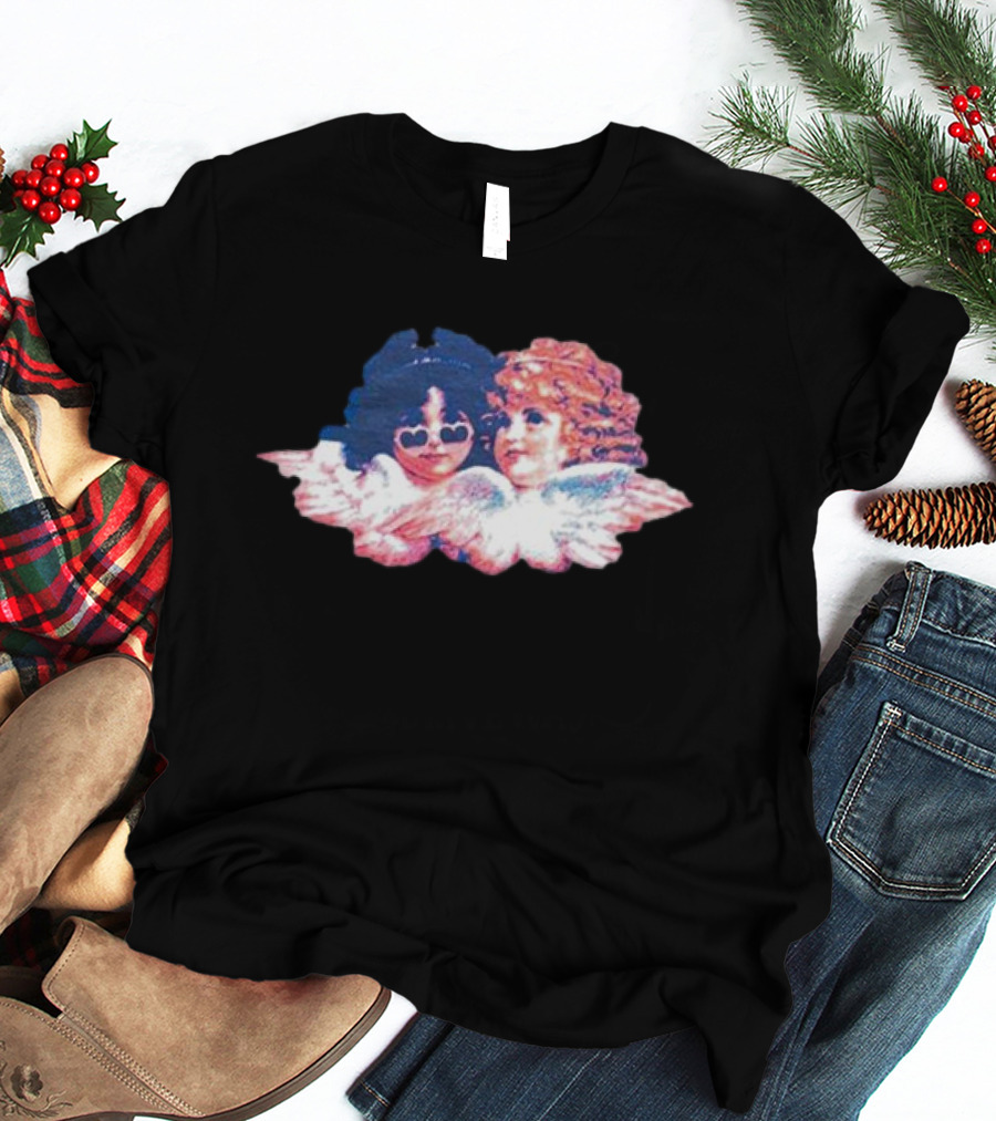Heavenly Vintage Angel Duo Wings T-Shirt