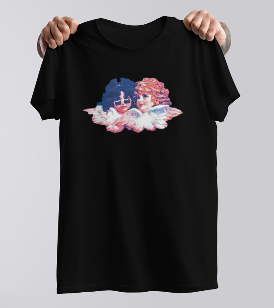 Heavenly Vintage Angel Duo Wings T-Shirt