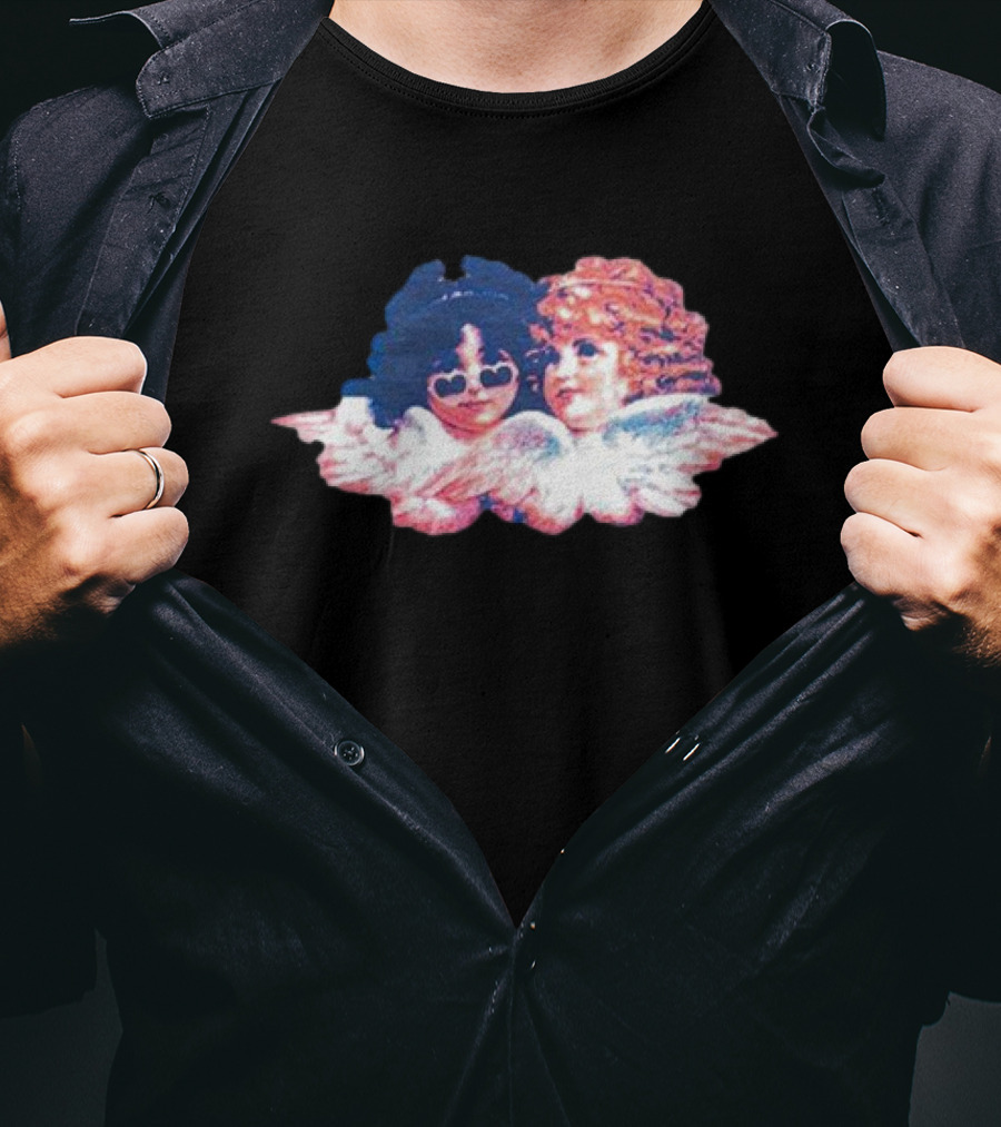 Heavenly Vintage Angel Duo Wings T-Shirt