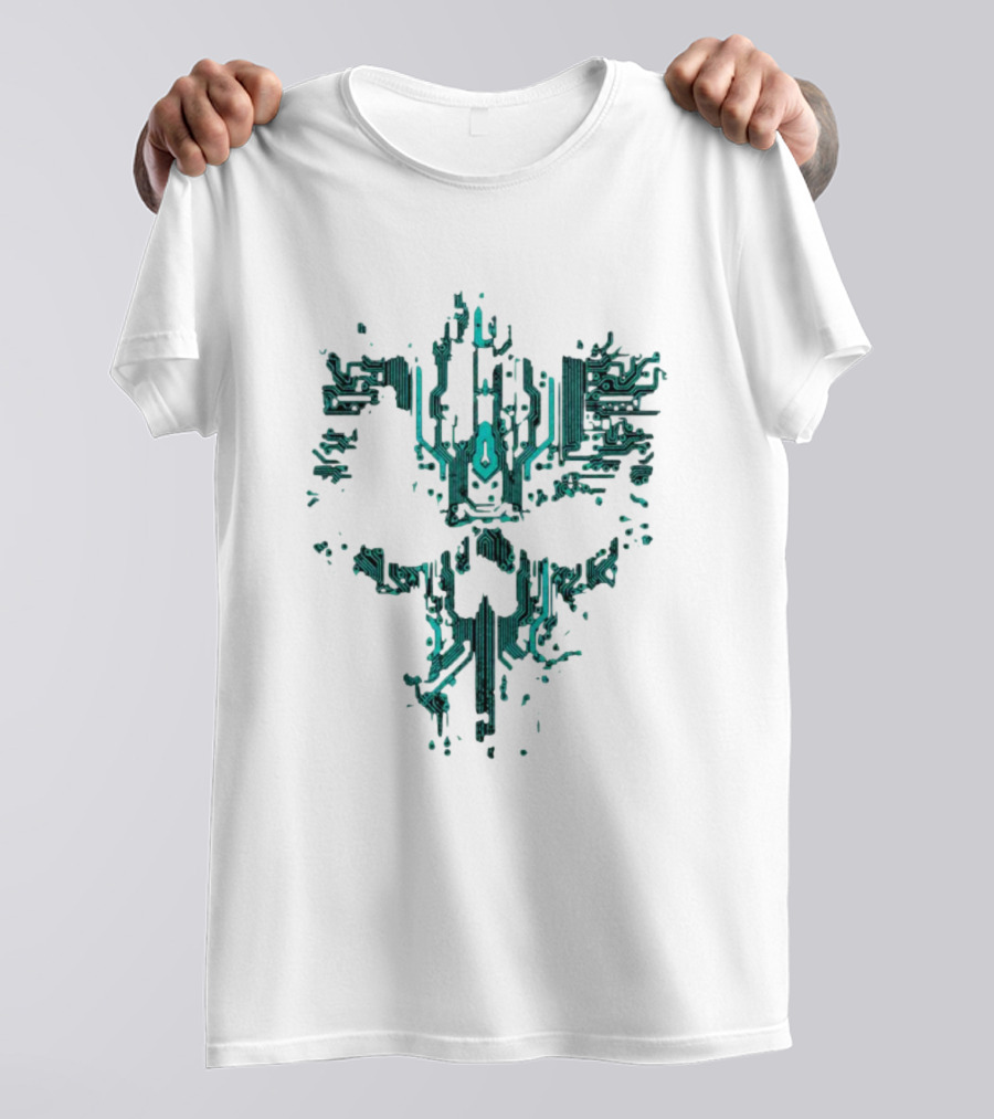 Circuit Skull Tech Face T-Shirt
