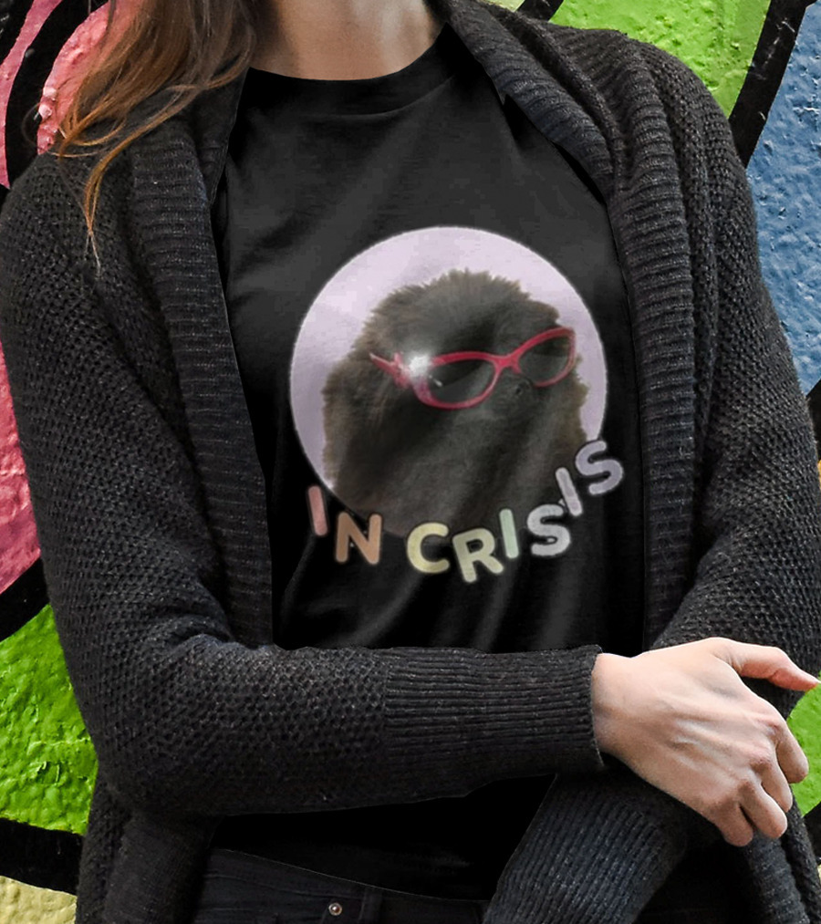 Got Funny In Crisis Dog Wearing Red Sunglasses Iconic T-Shirt