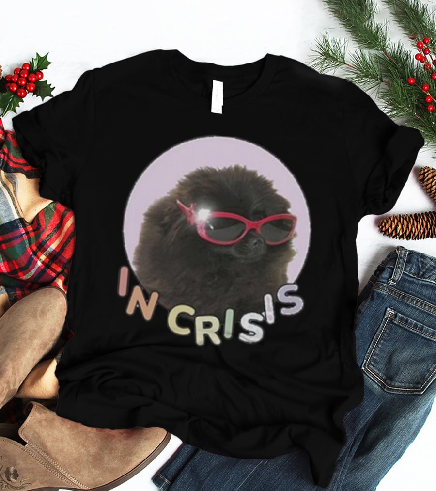 Got Funny In Crisis Dog Wearing Red Sunglasses Iconic T-Shirt