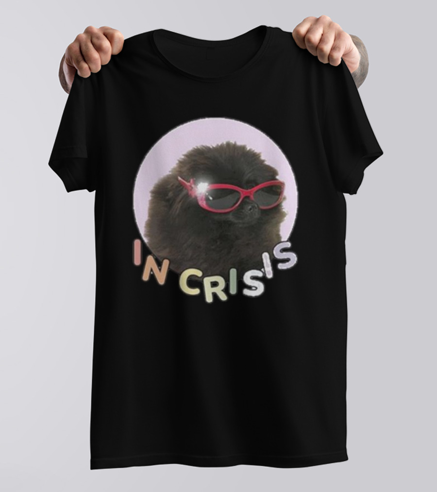 Got Funny In Crisis Dog Wearing Red Sunglasses Iconic T-Shirt