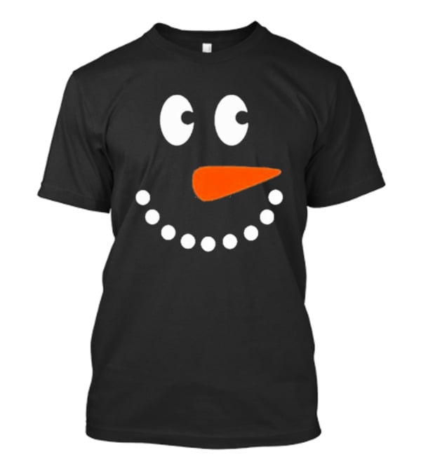 Joyful Snowman Face Christmas Holiday T-Shirt