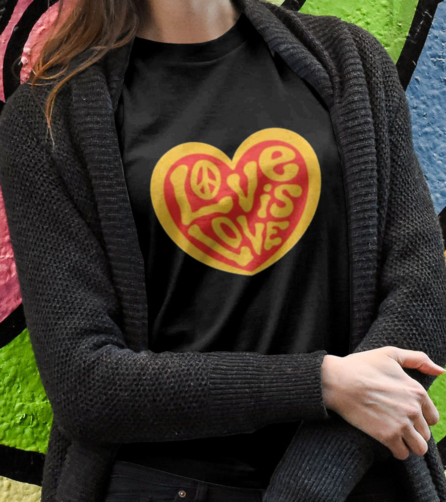 Love Is Love Peace Sign Heart T-Shirt
