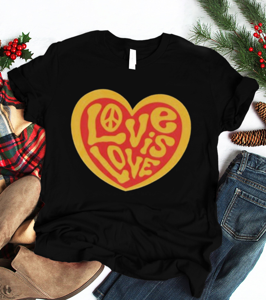 Love Is Love Peace Sign Heart T-Shirt