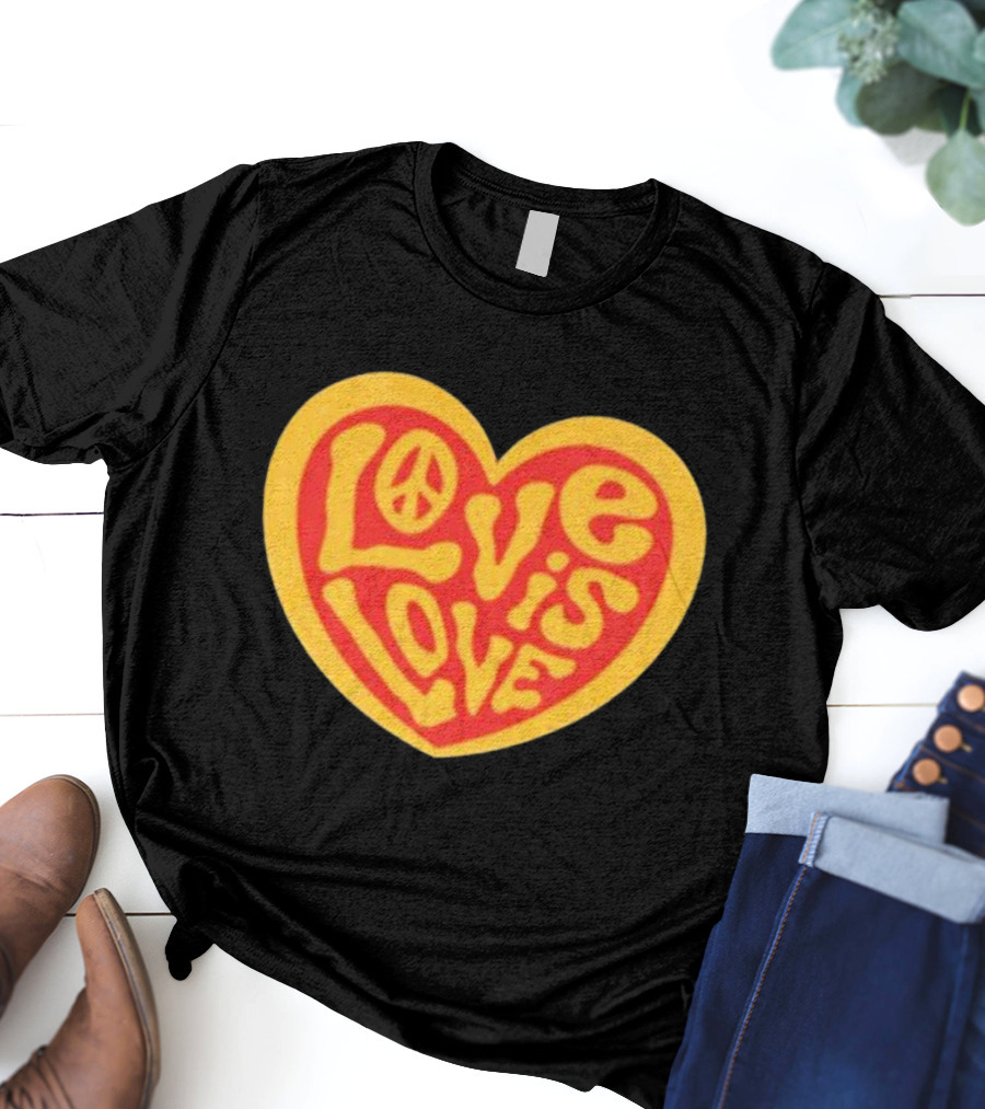 Love Is Love Peace Sign Heart T-Shirt