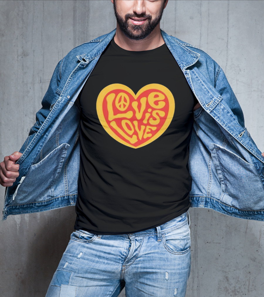 Love Is Love Peace Sign Heart T-Shirt