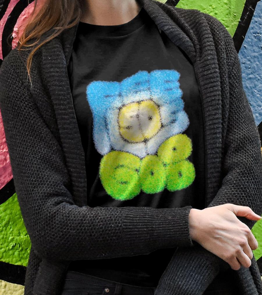 Nature Feels So Good Retro Bubble Text T-Shirt