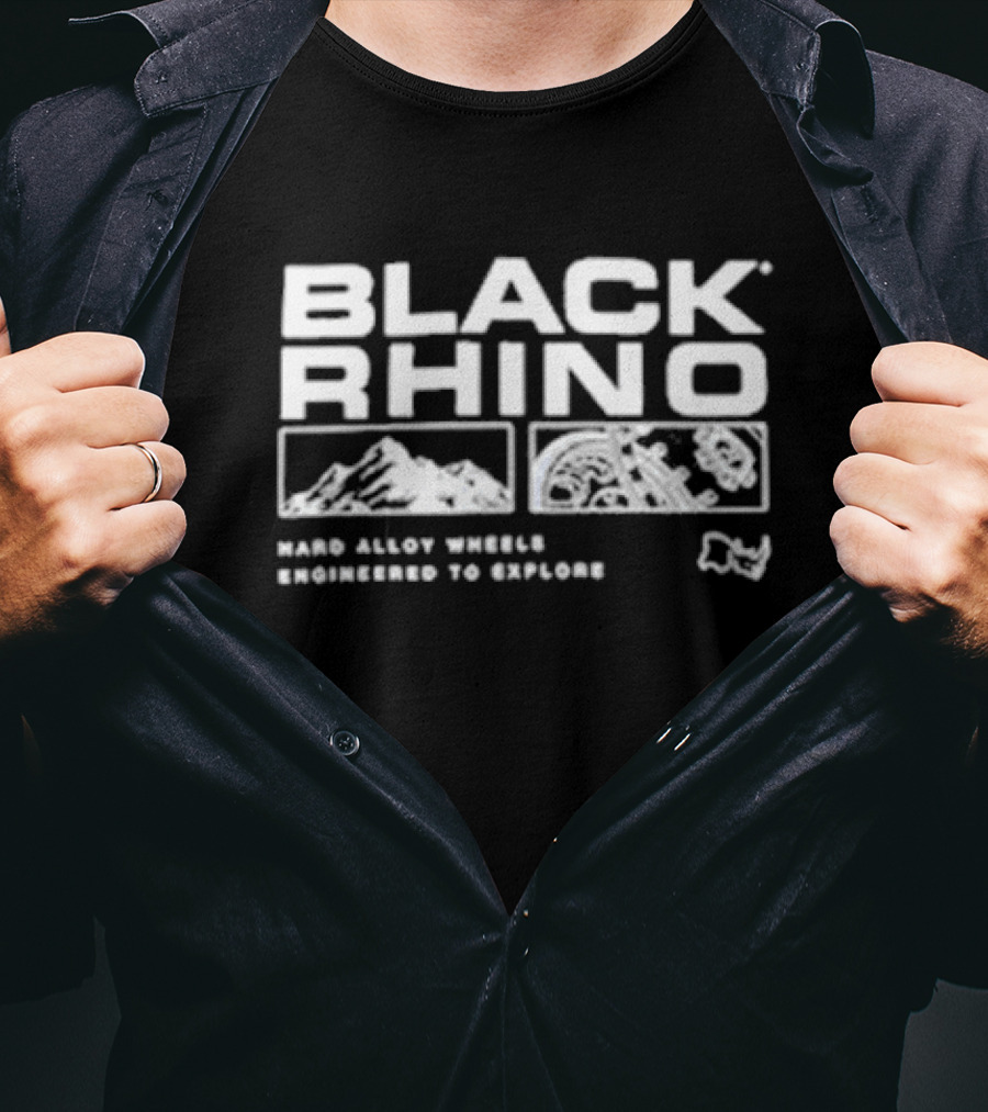 Black Rhino Hard Alloy Wheels Engineered To Explore Adventure Landscapes T-Shirt