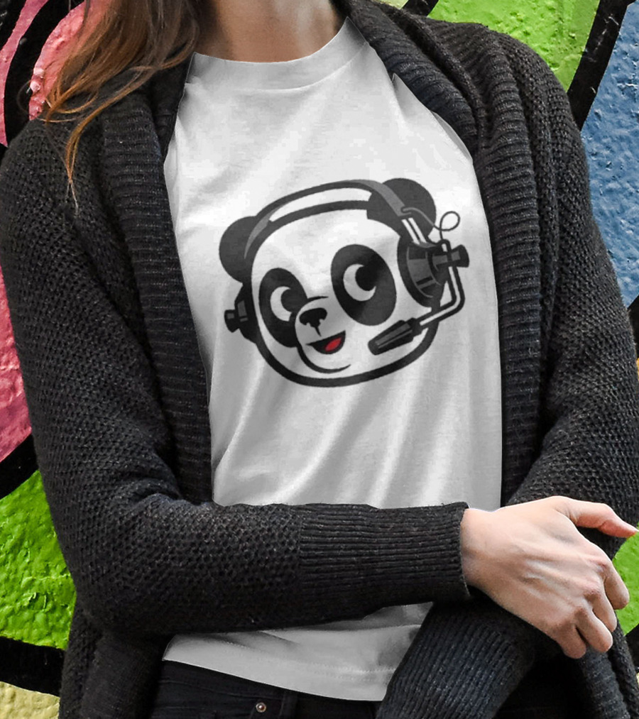 Dude Perfect Panda Headset T-Shirt