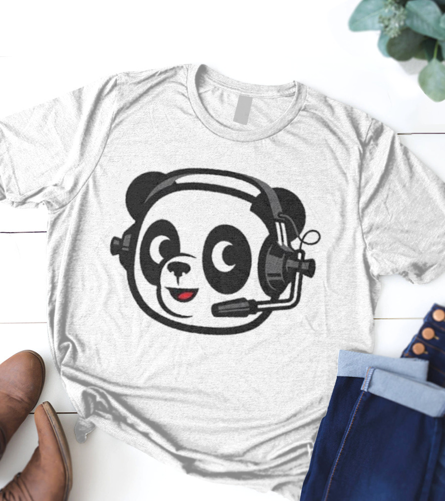 Dude Perfect Panda Headset T-Shirt