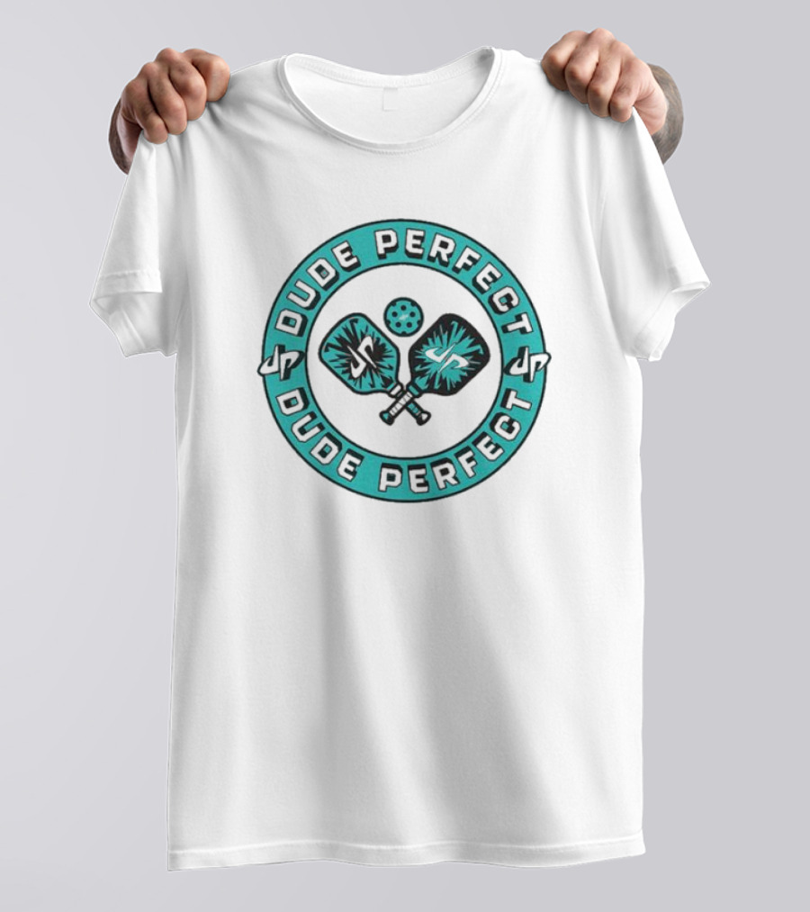 Dude Perfect Pickleball Paddle And Ball Circular T-Shirt