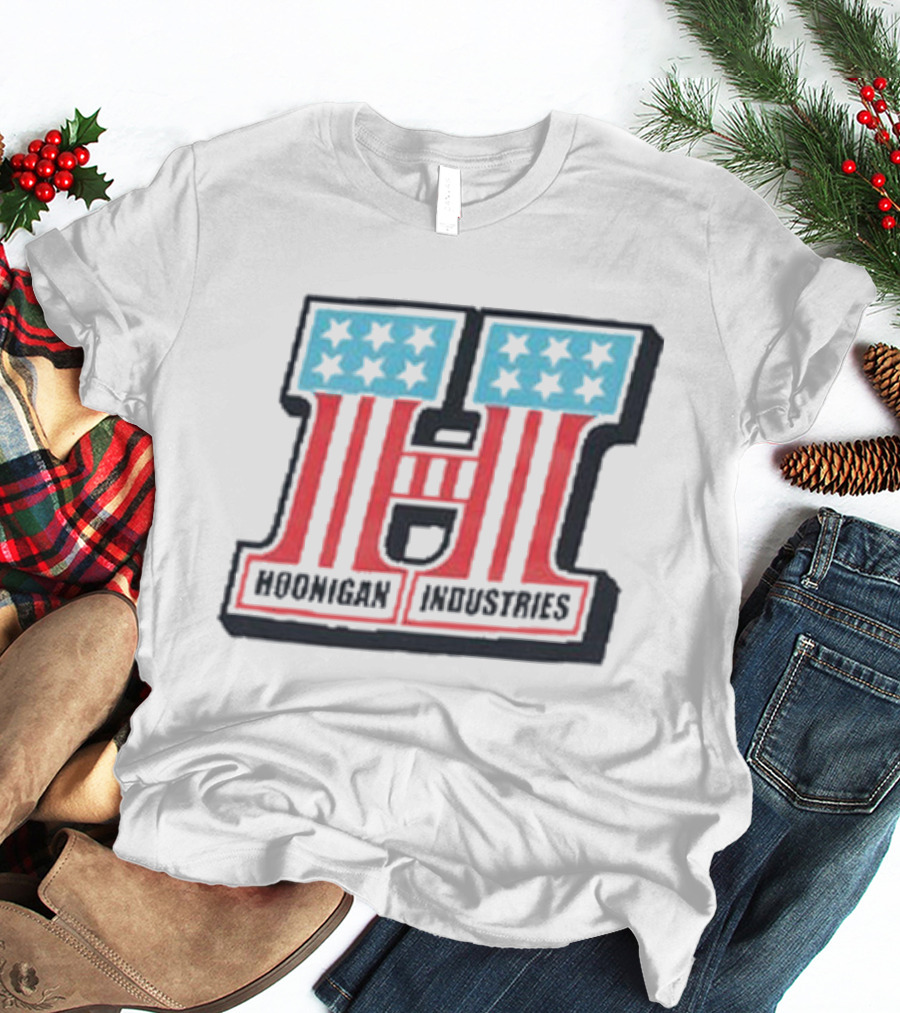 Hoonigan Industries Red Blue Stars Stripes H T-Shirt