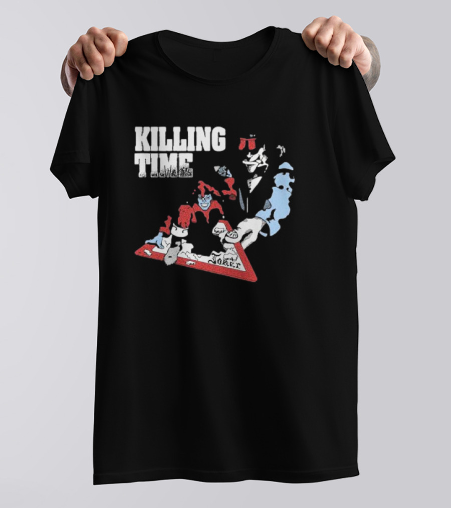 Killing Time Dealer Joker Playing Cards Motif T-Shirt