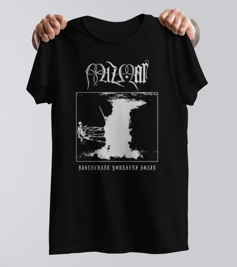 Mizmor Disenchanted Yourself Again Black And White Abstract T-Shirt