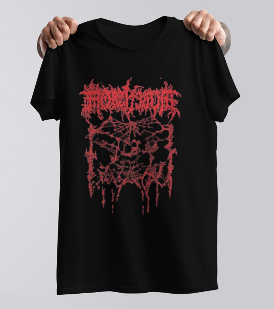 Mortiferum Red Skull Web T-Shirt