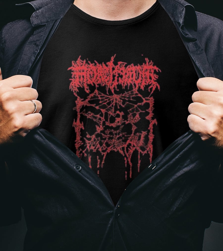 Mortiferum Red Skull Web T-Shirt