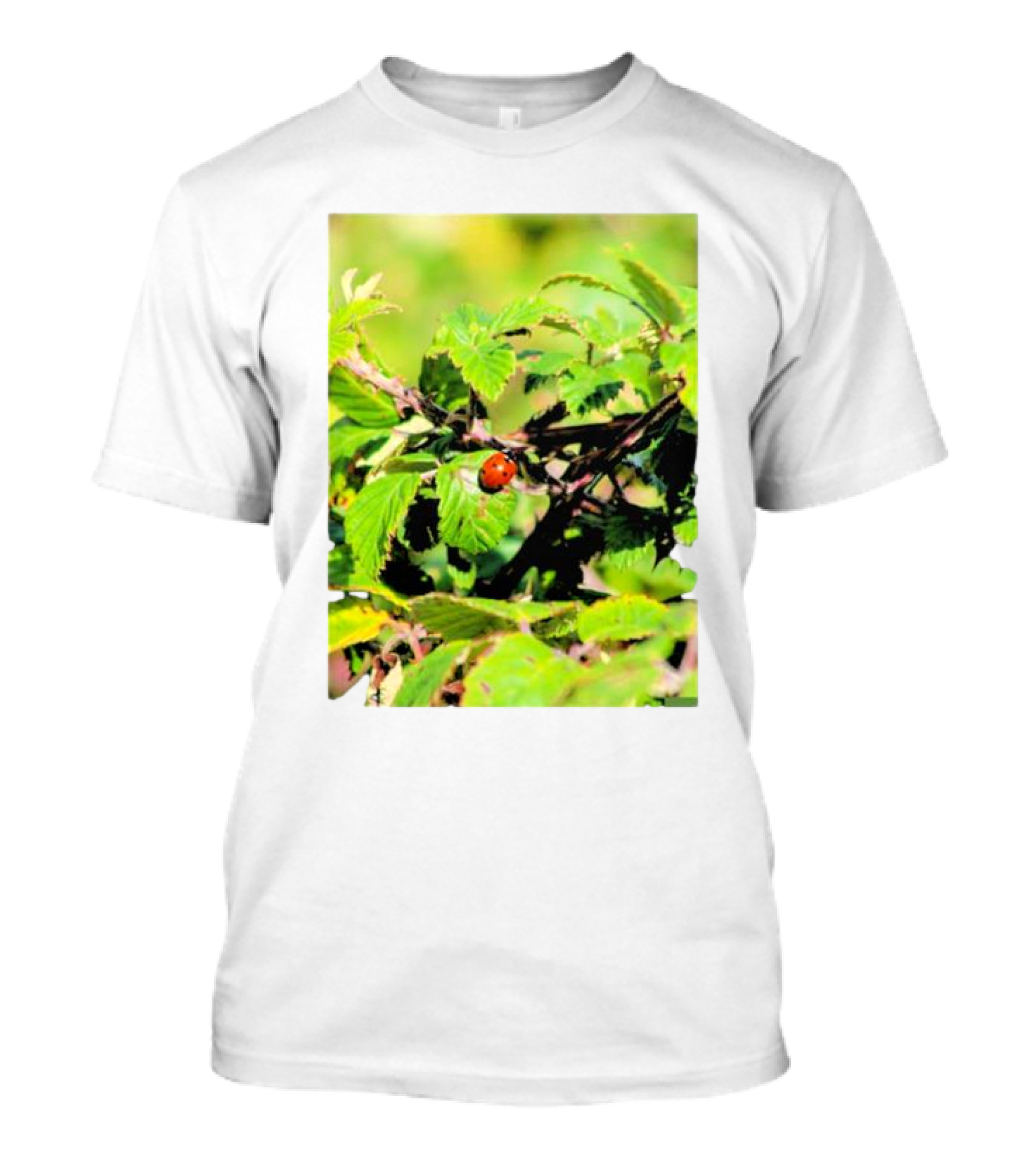 Spot In Nature With Ladybug On Leaf T-Shirt