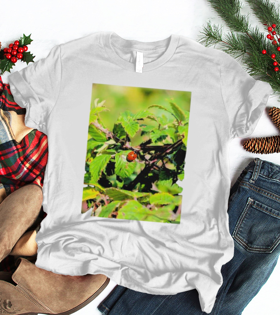 Spot In Nature With Ladybug On Leaf T-Shirt