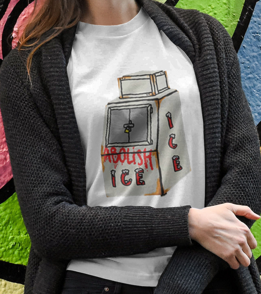 Alexandria Ocasio Cortez Abolish ICE Political Statement Freezer T-Shirt
