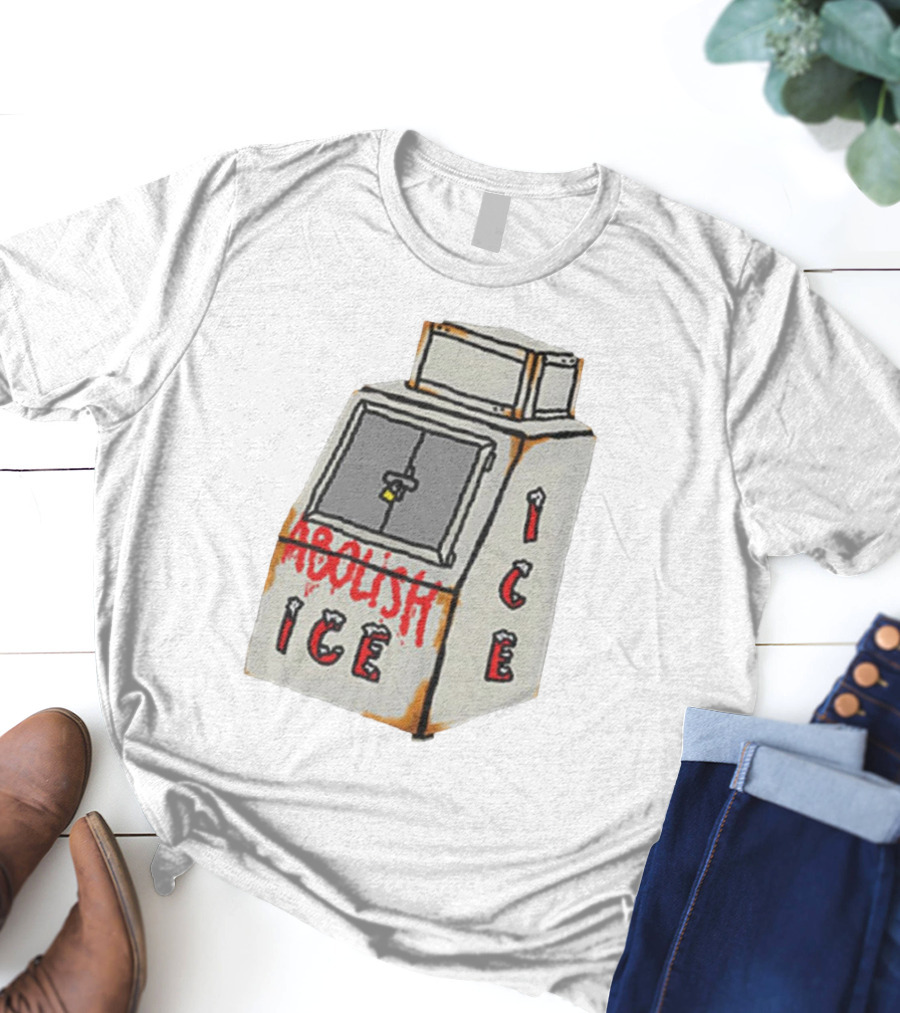 Alexandria Ocasio Cortez Abolish ICE Political Statement Freezer T-Shirt