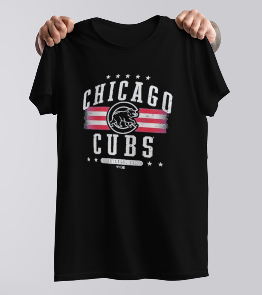 Chicago Cubs Vintage Americana Style Chicago, Illinois T-Shirt