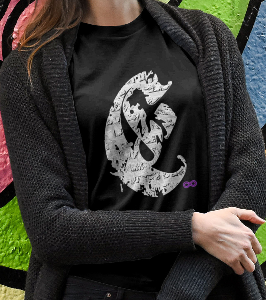 Club E By Club Eternal Infinite Symbol Grunge T-Shirt