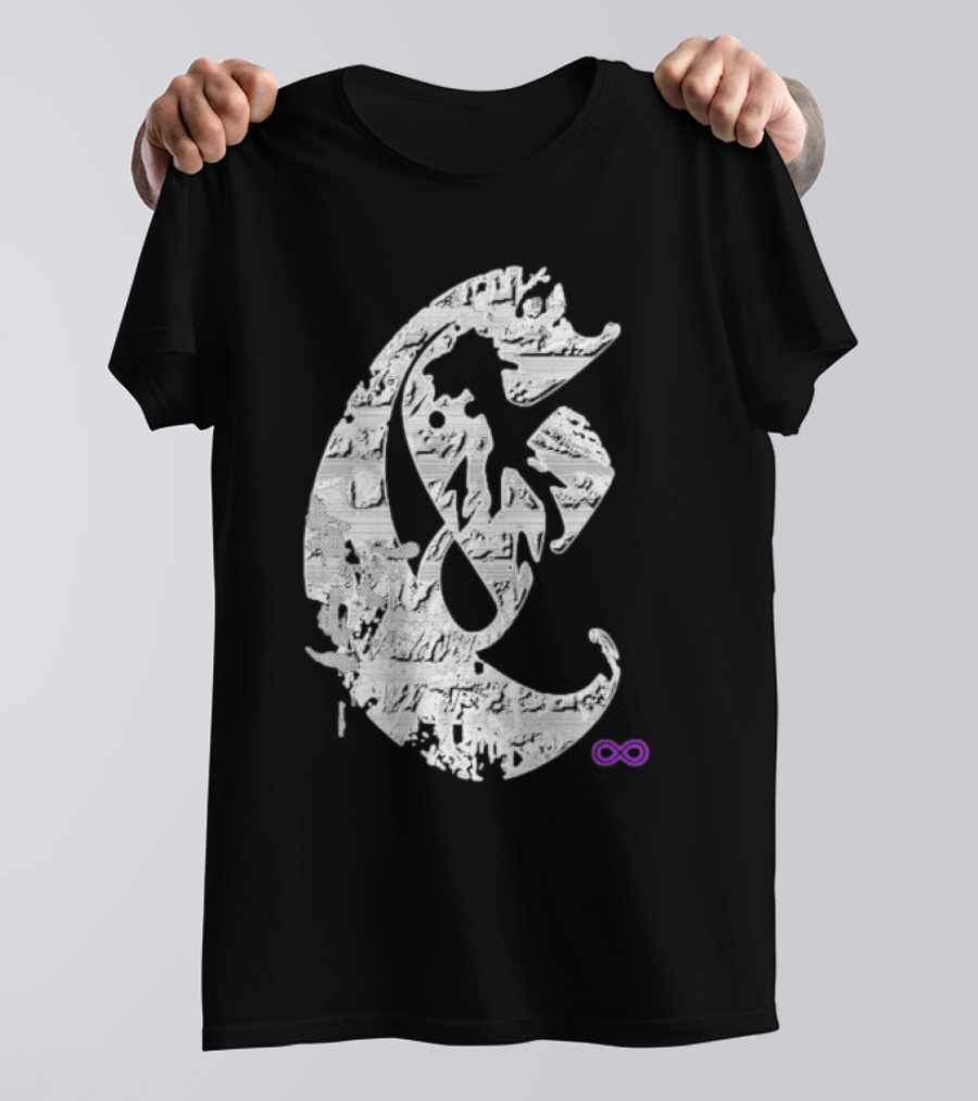 Club E By Club Eternal Infinite Symbol Grunge T-Shirt