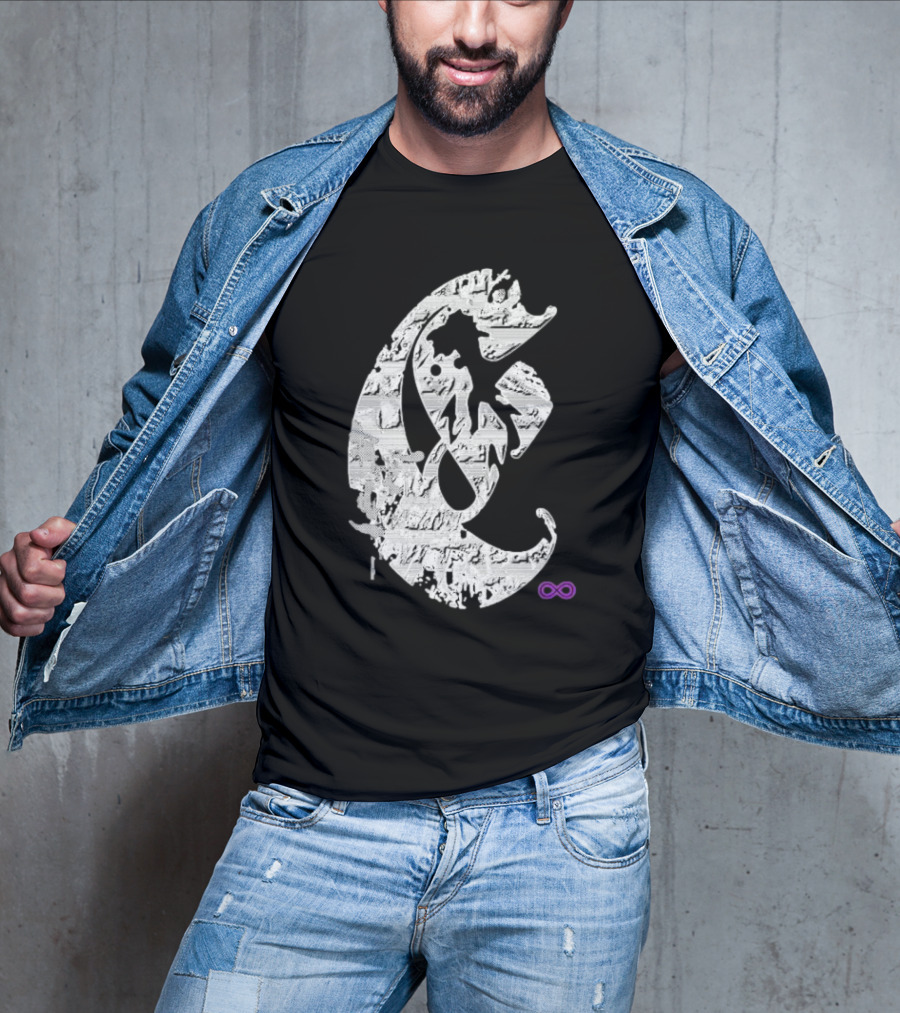 Club E By Club Eternal Infinite Symbol Grunge T-Shirt