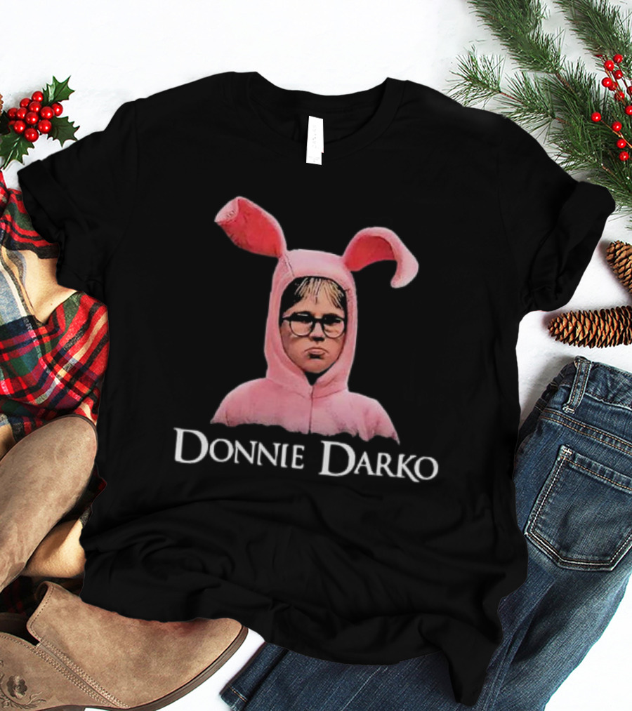 Donnie Darko Pink Bunny Character Crewneck T-Shirt