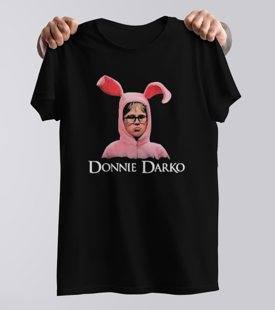 Donnie Darko Pink Bunny Character Crewneck T-Shirt