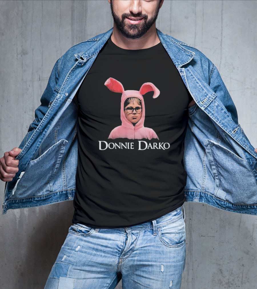 Donnie Darko Pink Bunny Character Crewneck T-Shirt