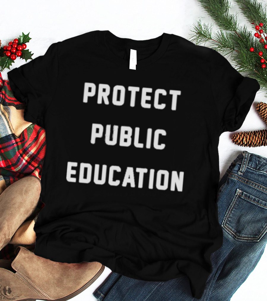 Protect Public Education Kindcotton Caleb Hemmer T-Shirt