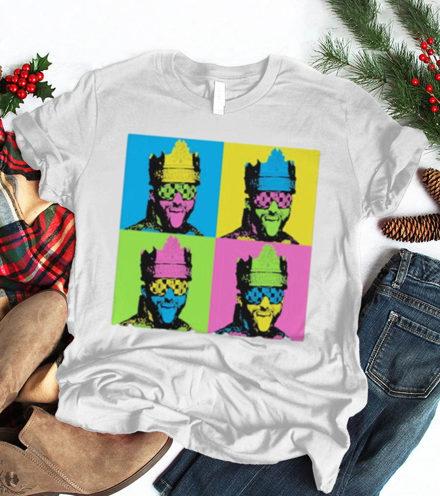 Deathmatch King Pop Art Style Color Blocks T-Shirt