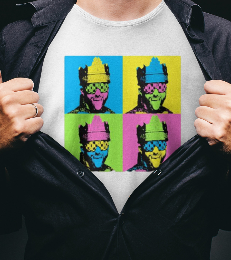 Deathmatch King Pop Art Style Color Blocks T-Shirt