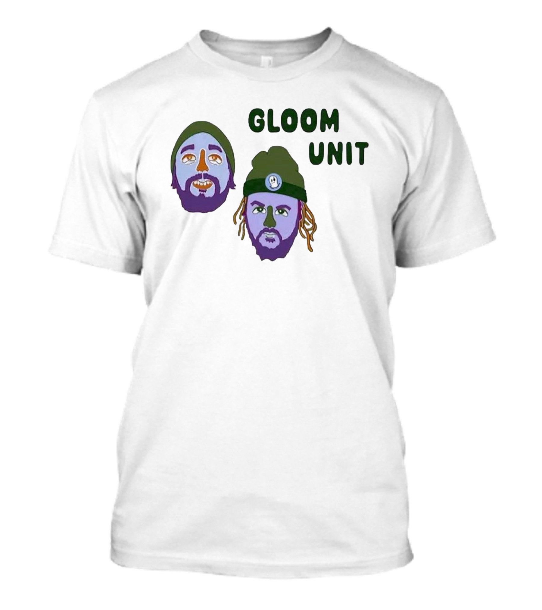 Hell’s Boomin Gloom Unit Purple Faces Green Beanies T-Shirt