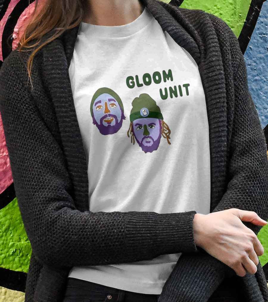 Hell’s Boomin Gloom Unit Purple Faces Green Beanies T-Shirt