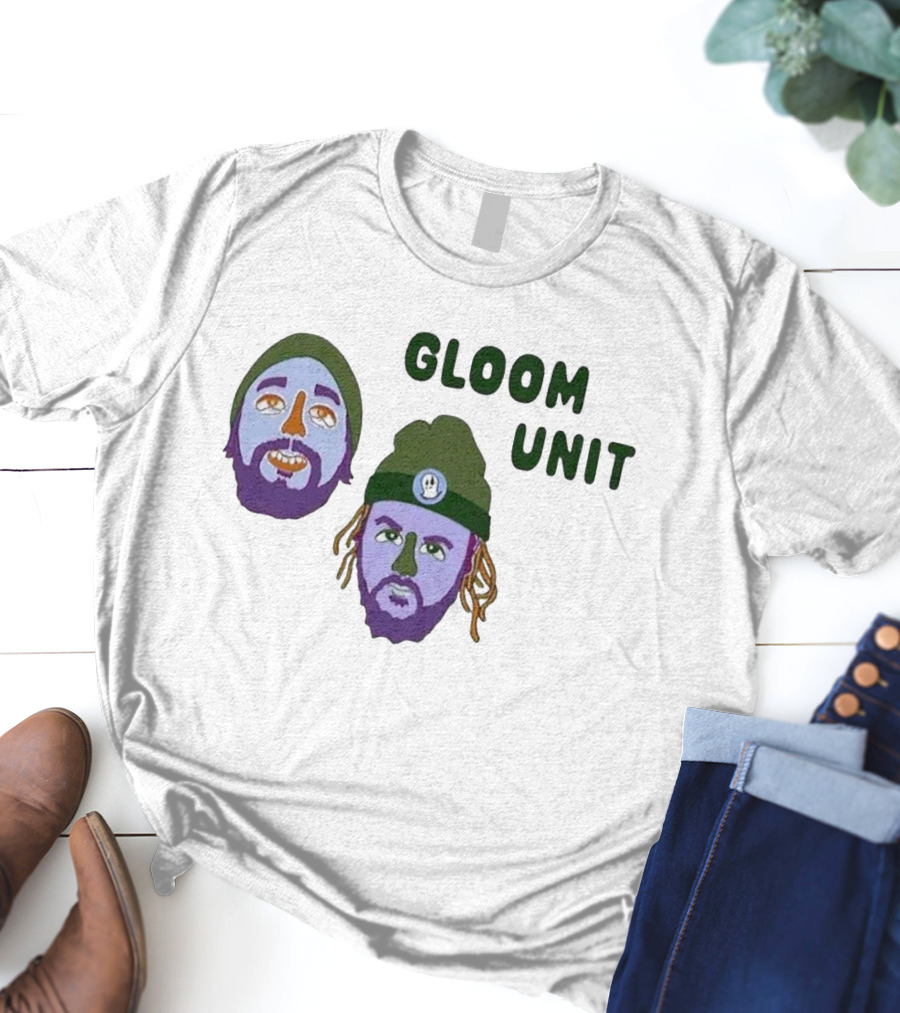 Hell’s Boomin Gloom Unit Purple Faces Green Beanies T-Shirt