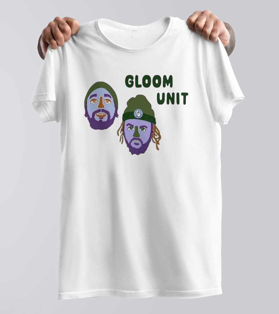Hell’s Boomin Gloom Unit Purple Faces Green Beanies T-Shirt
