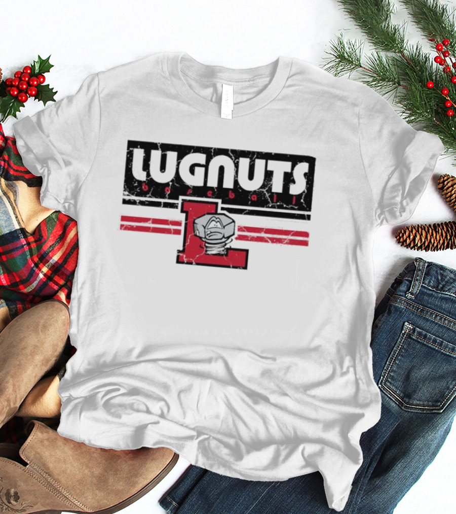 Lugnuts Baseball Red Letter L Emblem T-Shirt