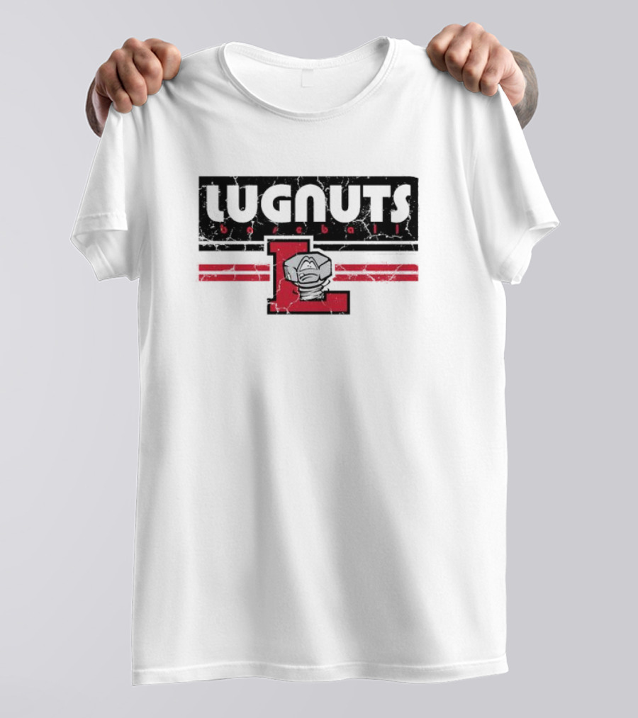 Lugnuts Baseball Red Letter L Emblem T-Shirt