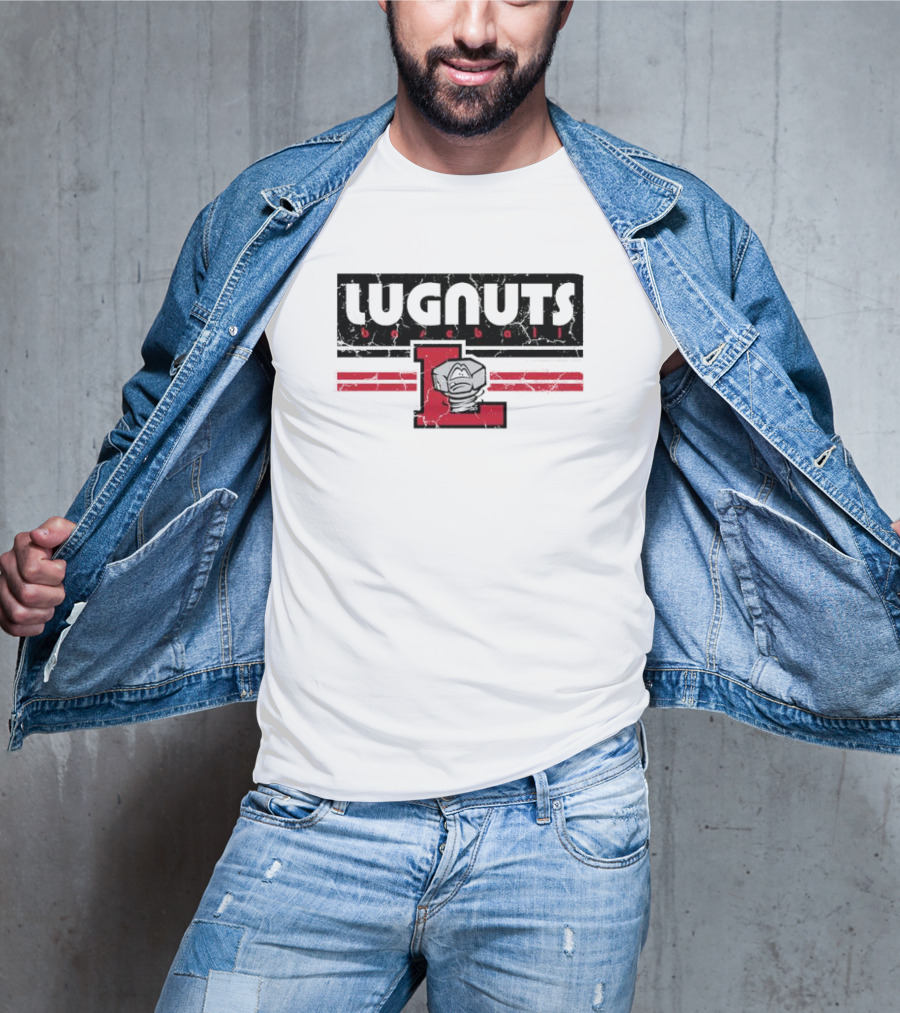Lugnuts Baseball Red Letter L Emblem T-Shirt