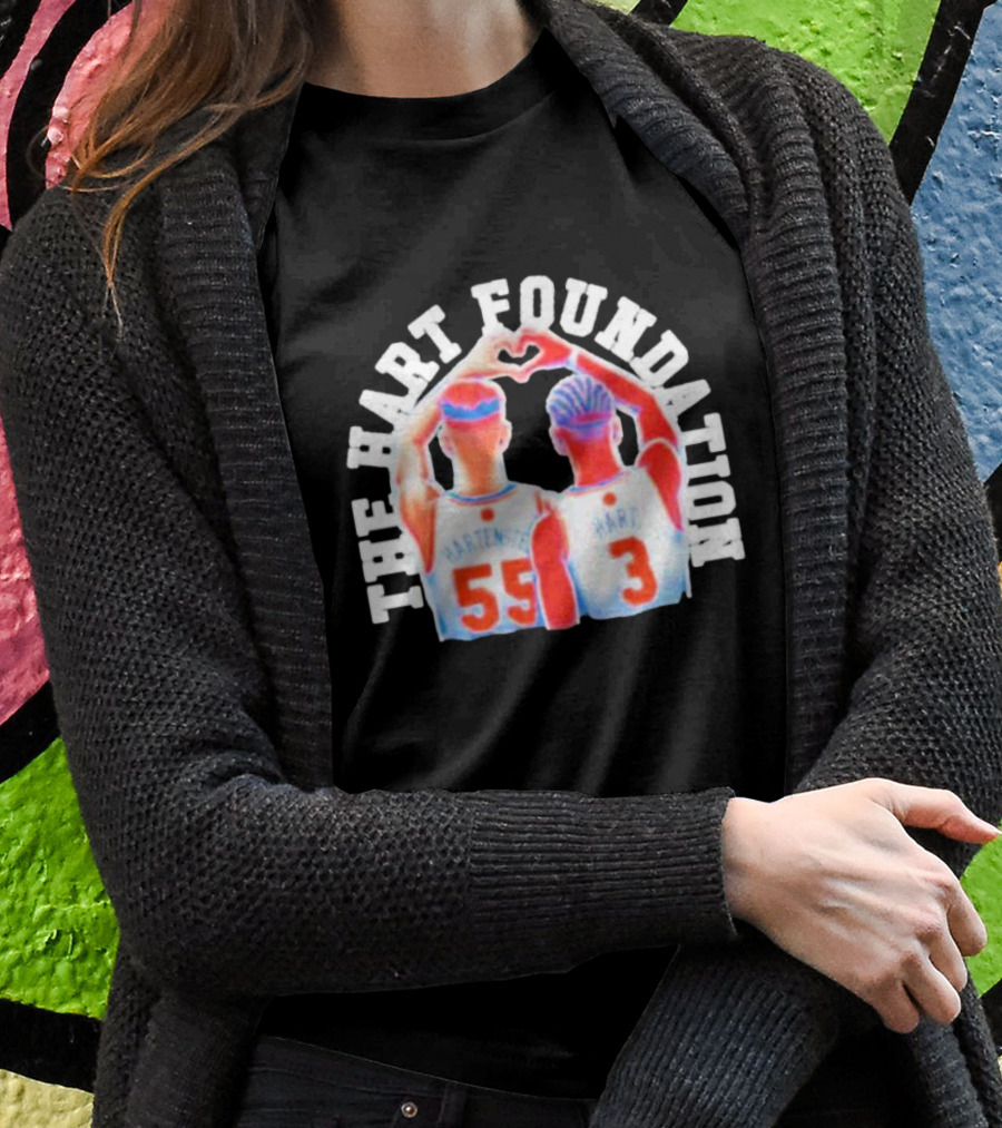 The Hart Foundation Hart Hartenstein 55 Heart 3 T-Shirt