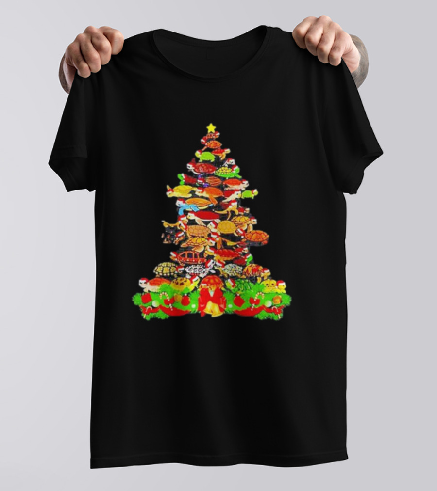Turtles Christmas Tree Holiday T-Shirt