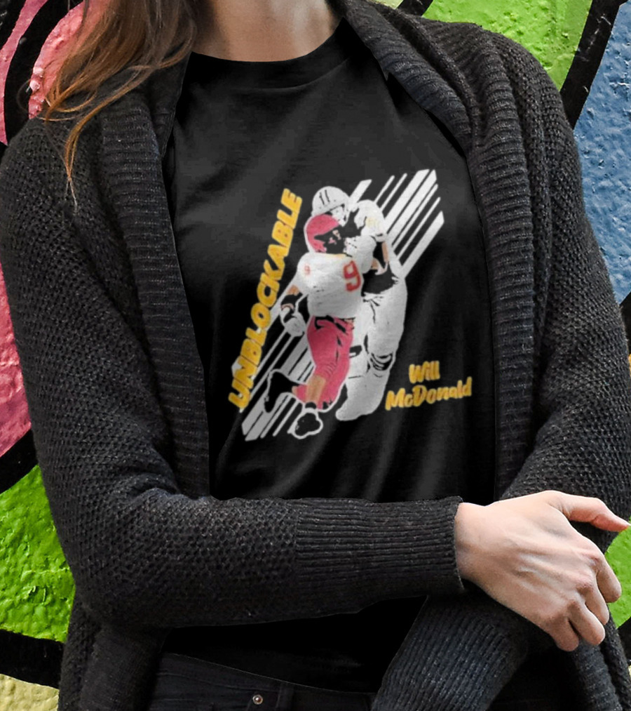 Will McDonald Unblockable Football Player 9 T-Shirt